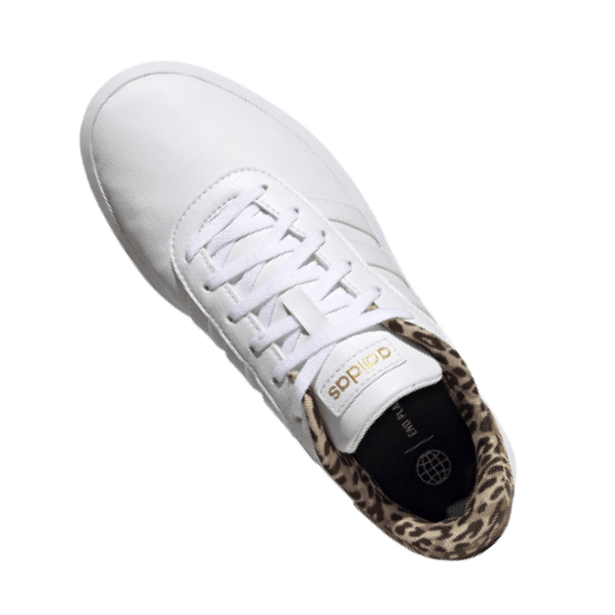 Tenis Adidas Court Plataforma Blanco Animal Print Leopardo Dama Originales GW9786