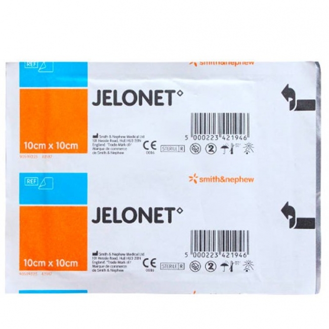 10 Jelonet de Gasa Parafinada de 10x10cm / Smith&Nephew - Médica Depot