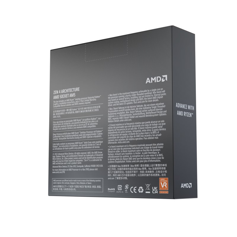 Procesador AMD Ryzen 5 7600X S-AM5 470GHz 100-100000593WOF