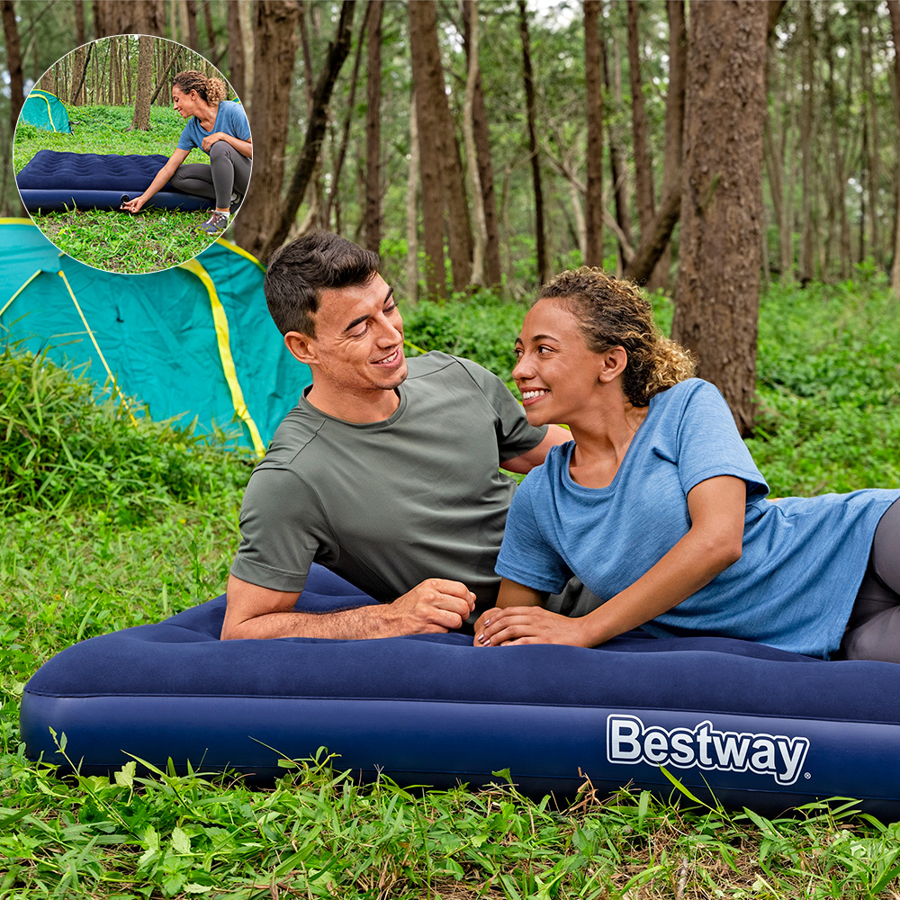 Colchón Individual Inflable Cama De Aire Para Camping Bestway Colchon  individual inflable.