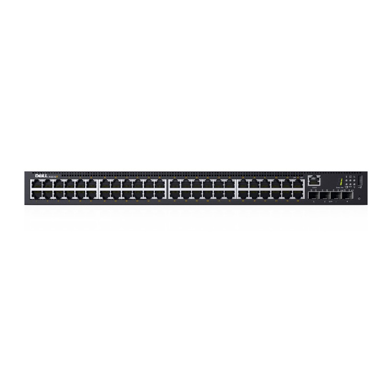 Switch Dell N1548P de 48 Puertos 10/100/1000Mbps y 4 SFP+, PoE. 