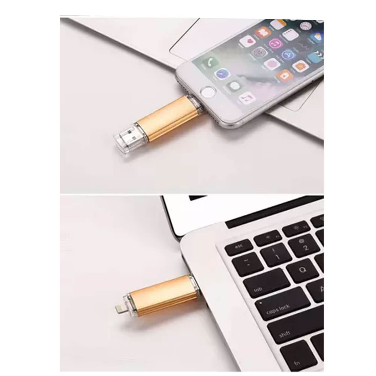 Memoria Usb Clasica 3 En 1 Usb Apple, Android, Pc 1tb 1024gb