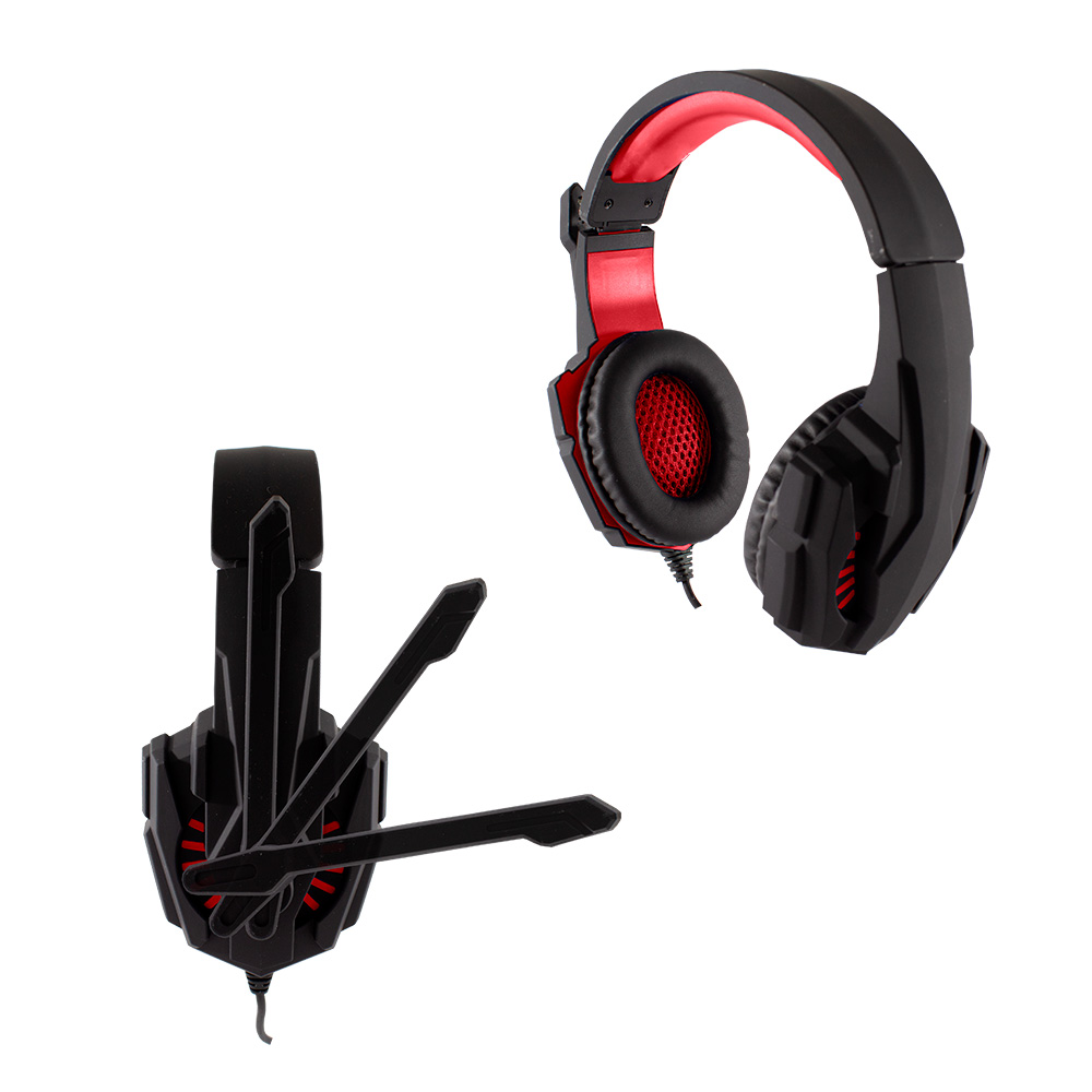 Audífonos Diadema Con Micrófono Alámbrico Gamer Sentry Gaming Gx150 Rojo