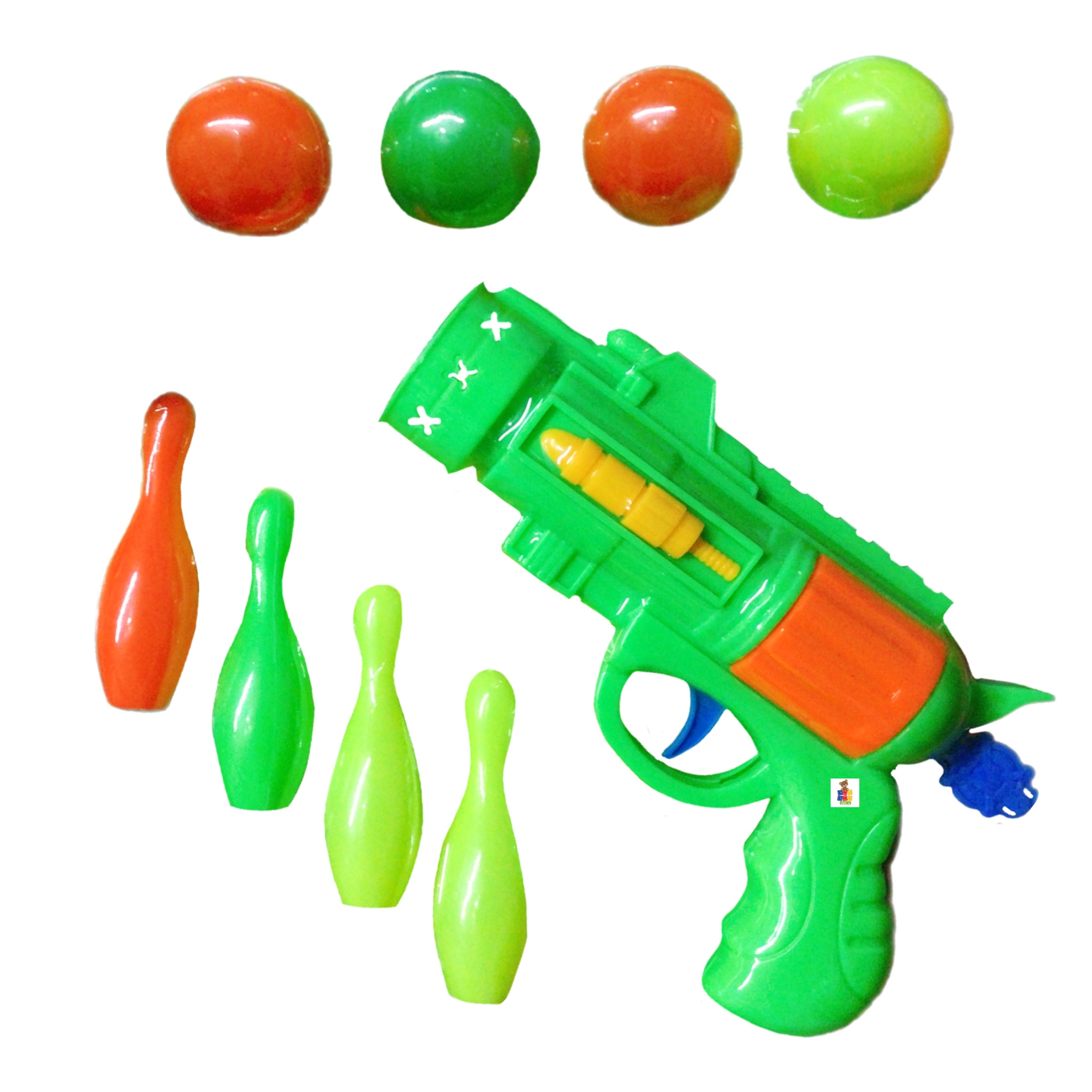 Pistola De Juguete Lanza Pelotas Económico Fiesta 3pz