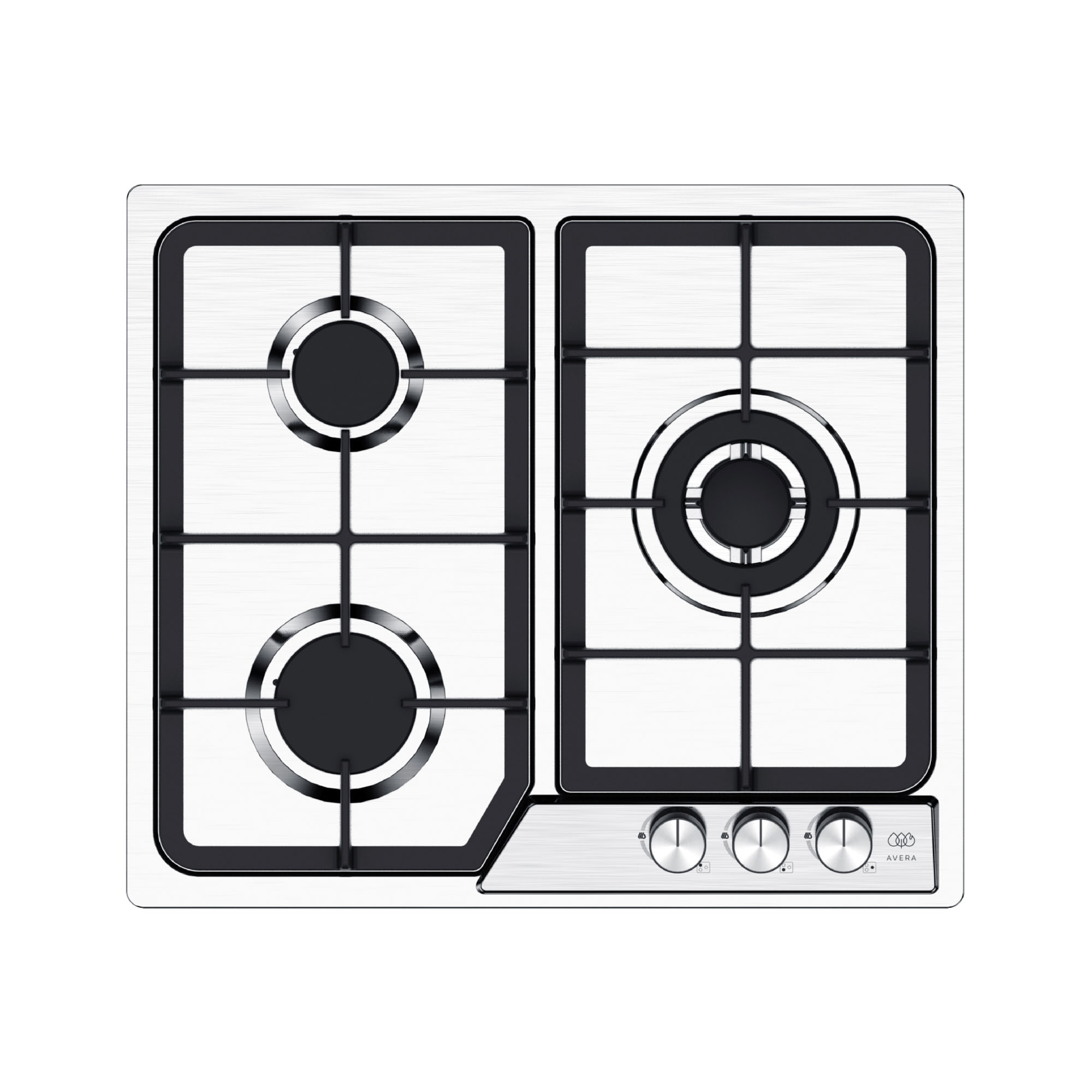 Cocina a gas 4 hornillas 50cm silver General Electric