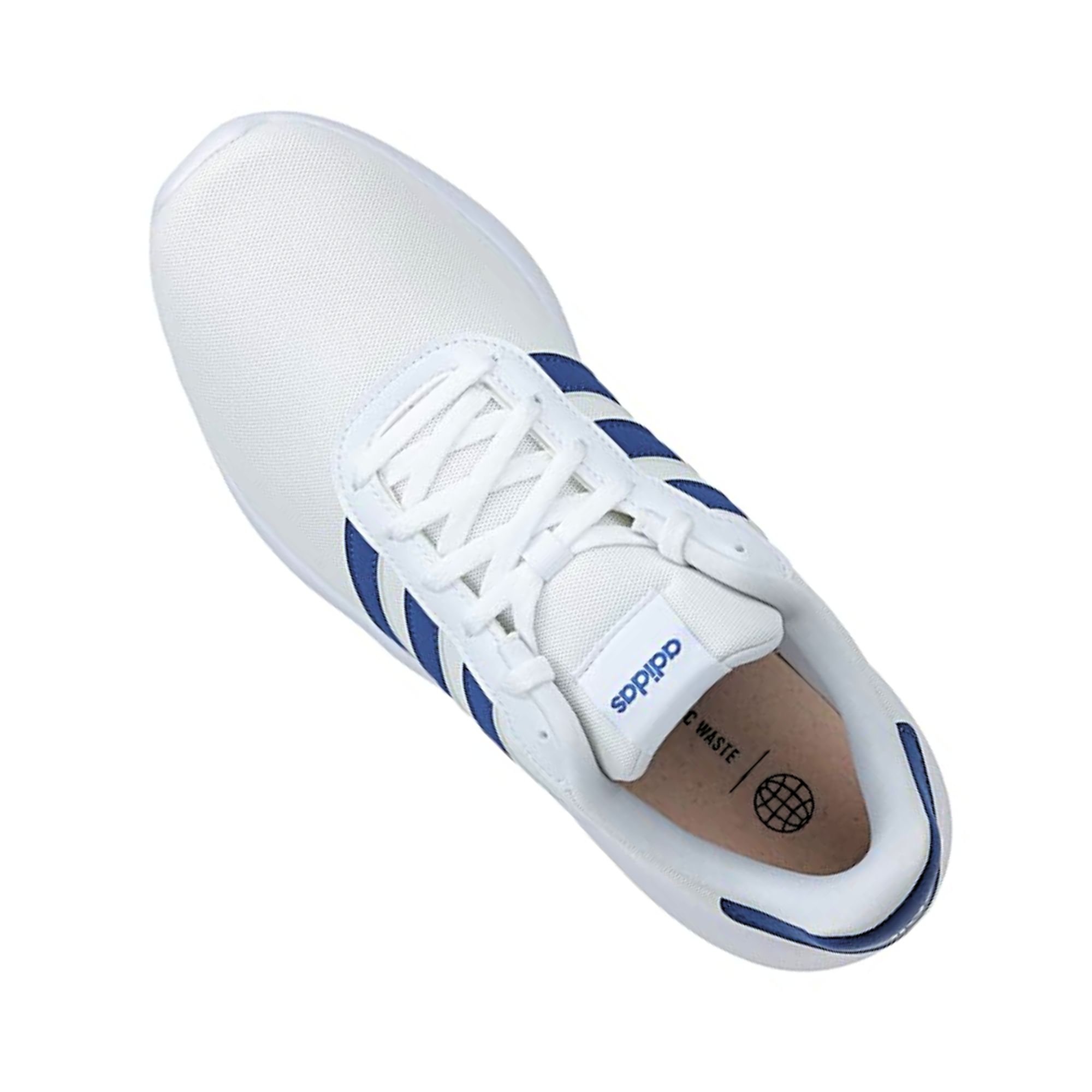 Tenis Adidas Lite Racer 3.0 Blanco con Azul Hombre Originales GX6744
