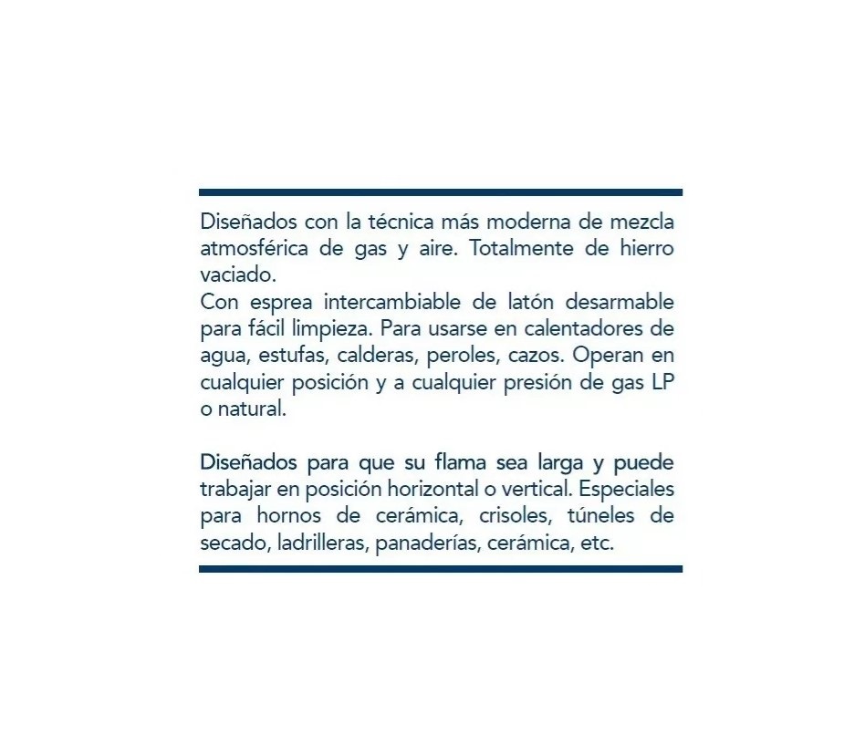 Quemador Para Horno Pizza Tipo Soplete Qa11 Gaslp Flamarecta