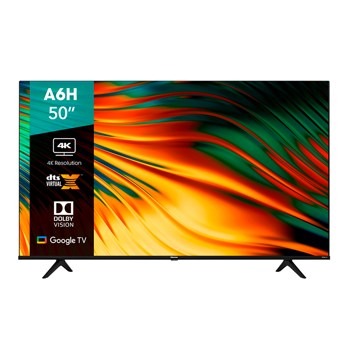 Pantalla Hisense 50" UHD 4K 50A6H Google TV