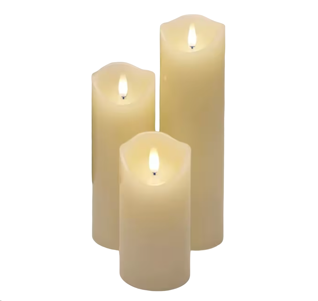 Velas Led Sin Llama 3d Parpadeante Led Temporizador Control