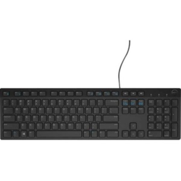 Teclado Cable Conectividad - USB Interfaz -  QWERTY Diseño - Negro - Computadora de escritorio I000025