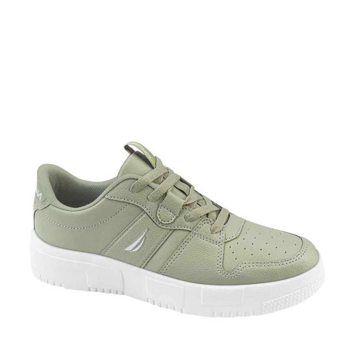 Tenis urbano de caja marca Nautica color verde para mujer, mod. 1084221