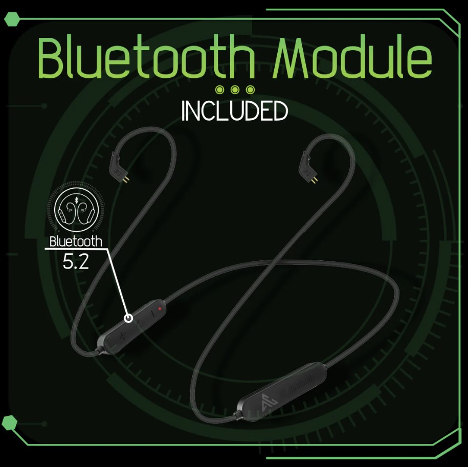 Audífonos Híbridos Hi-res Wired+bluetooth Aliencraft HARKER