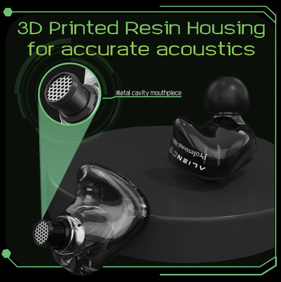 Audífonos Híbridos Hi-res Wired+bluetooth Aliencraft HARKER