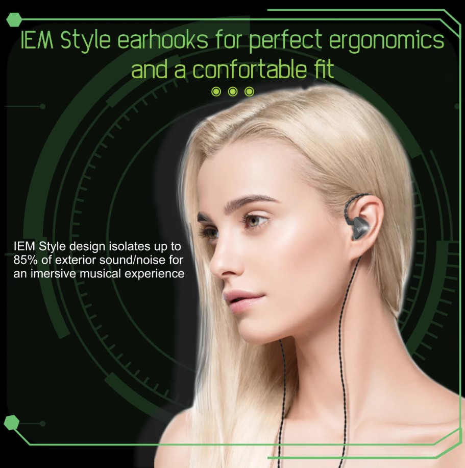 Audífonos Híbridos Hi-res Wired+bluetooth Aliencraft HARKER