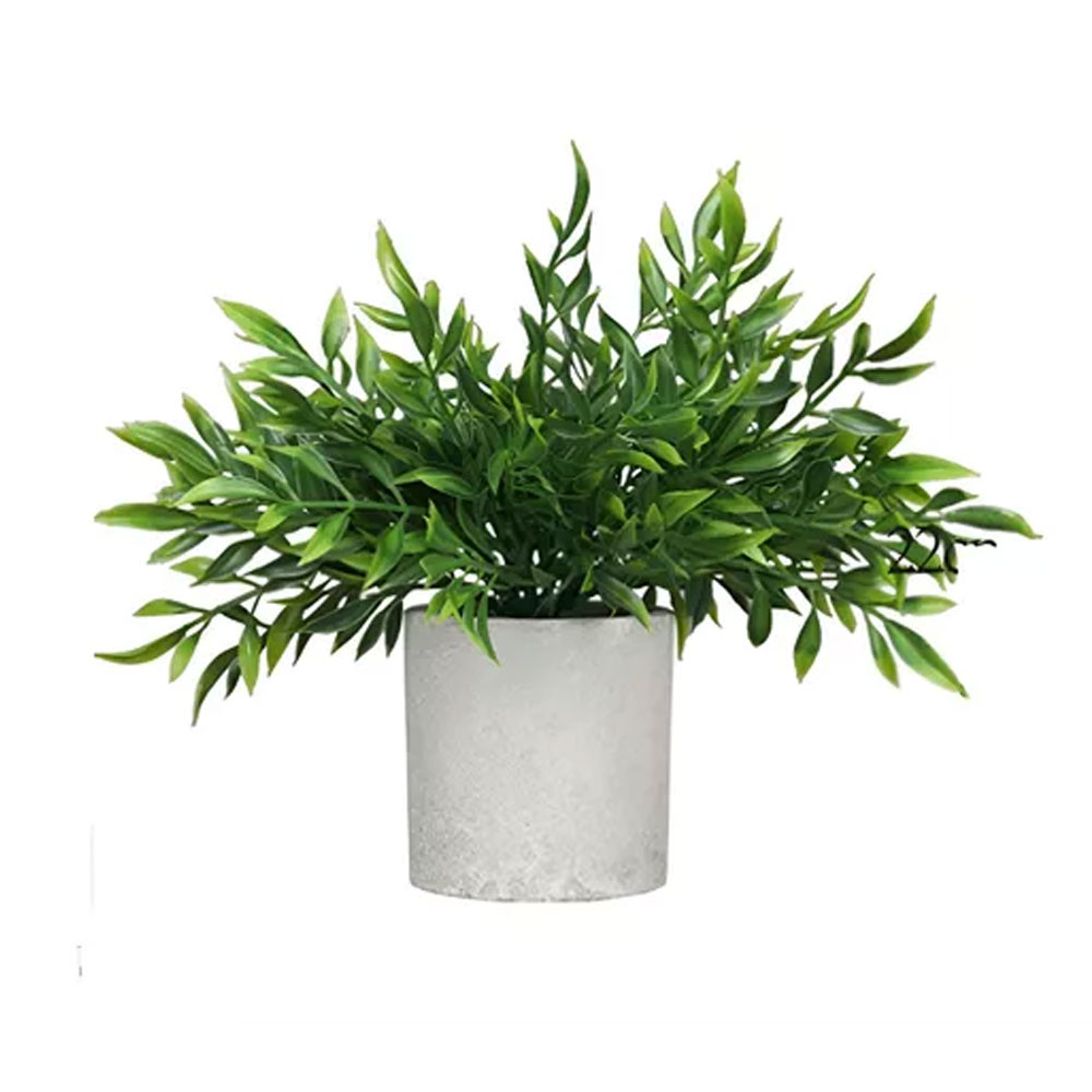 Juego de 3 Macetas Decorativas de Plantas Artificiales - Diseño Moderno y Calidad Premium para Interior y Exterior ModB