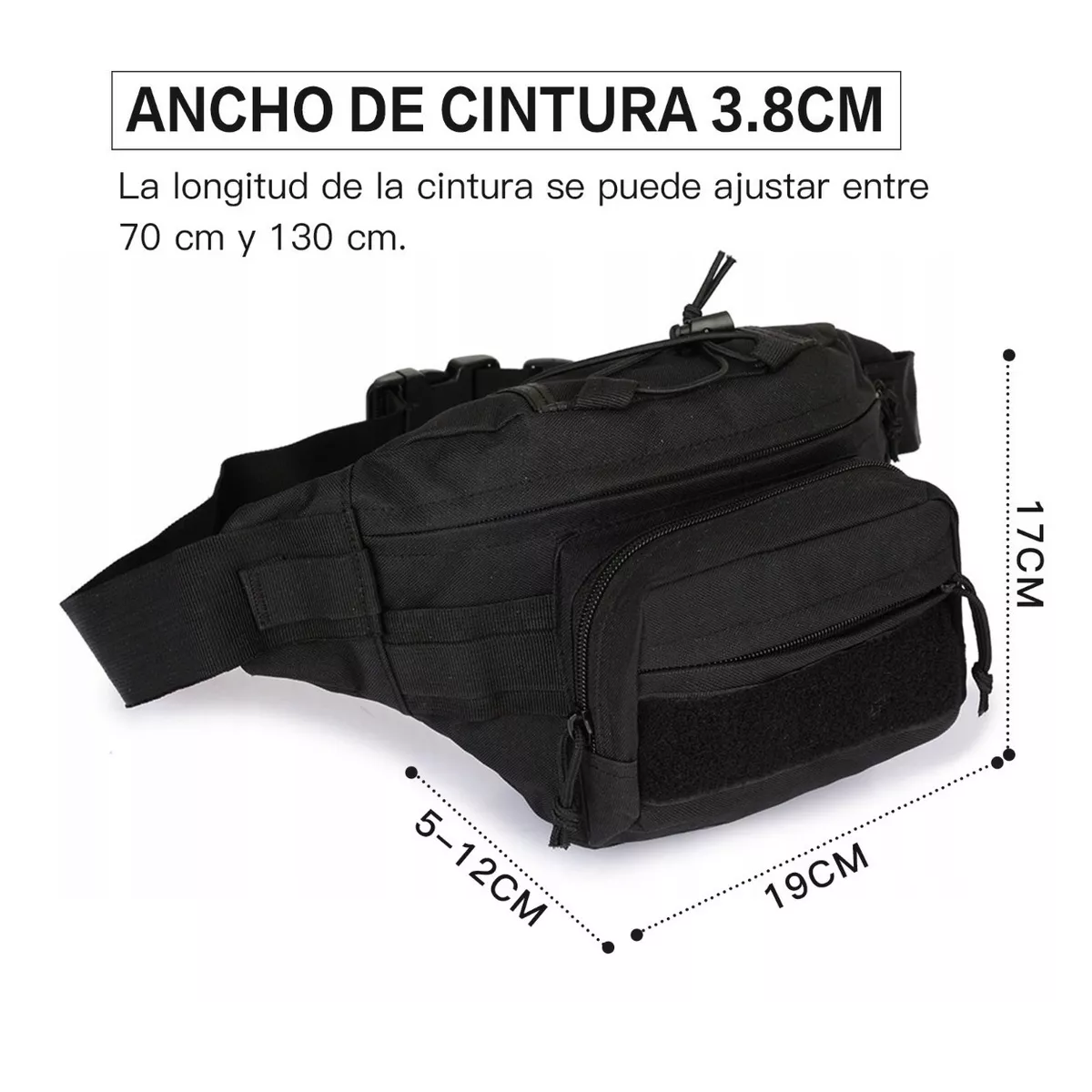 Cangurera Táctica Militar Impermeable Riñonera Para Hombre