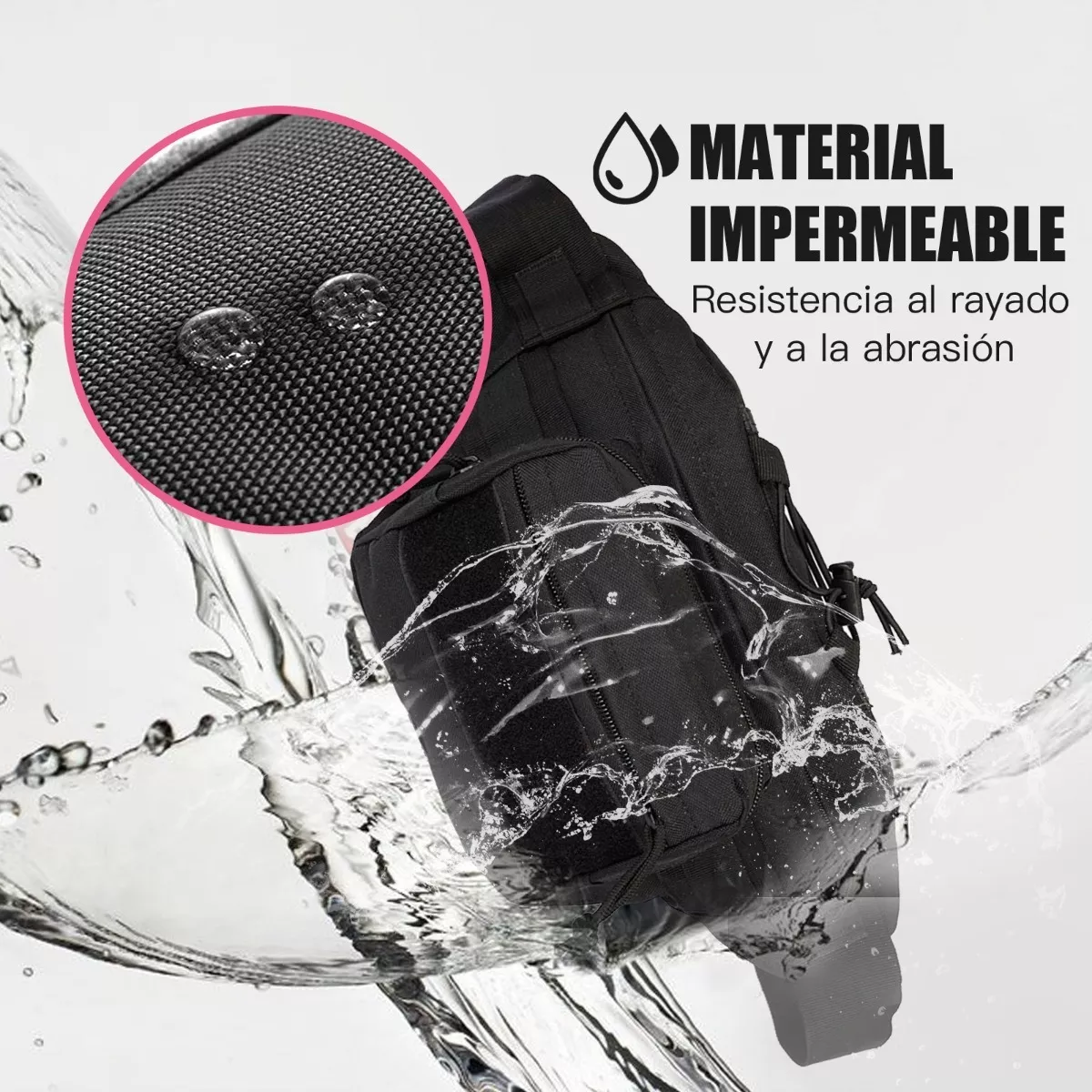 Cangurera Táctica Militar Impermeable Riñonera Para Hombre