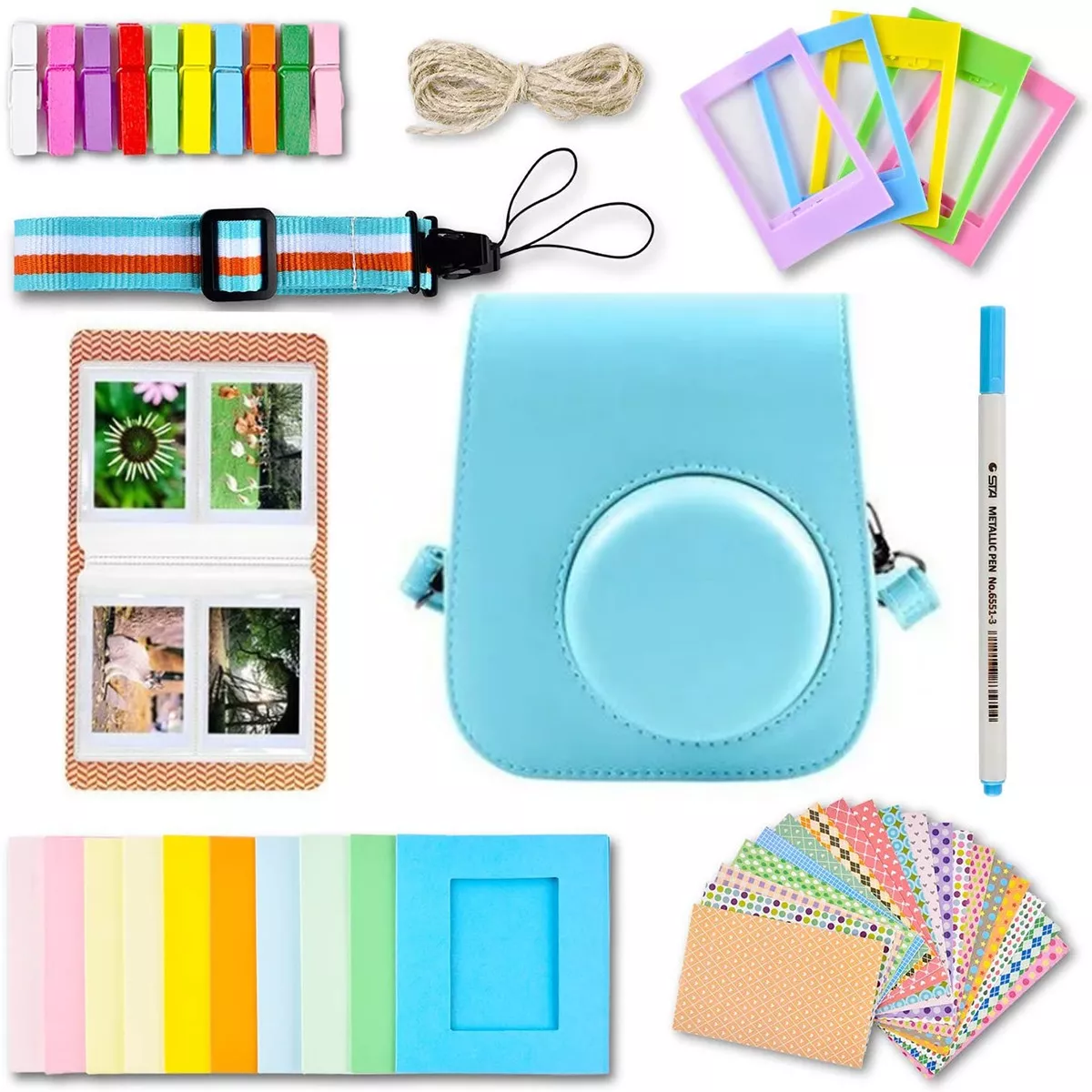 Kit De Accesorios Para Cámara Instax Mini 11 Incluye Funda Azul