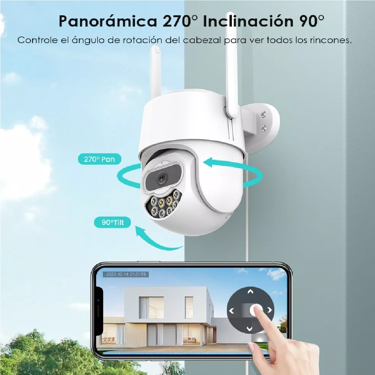 Cámara De Seguridad  Wifi 1080p Hd Con Visión Nocturna