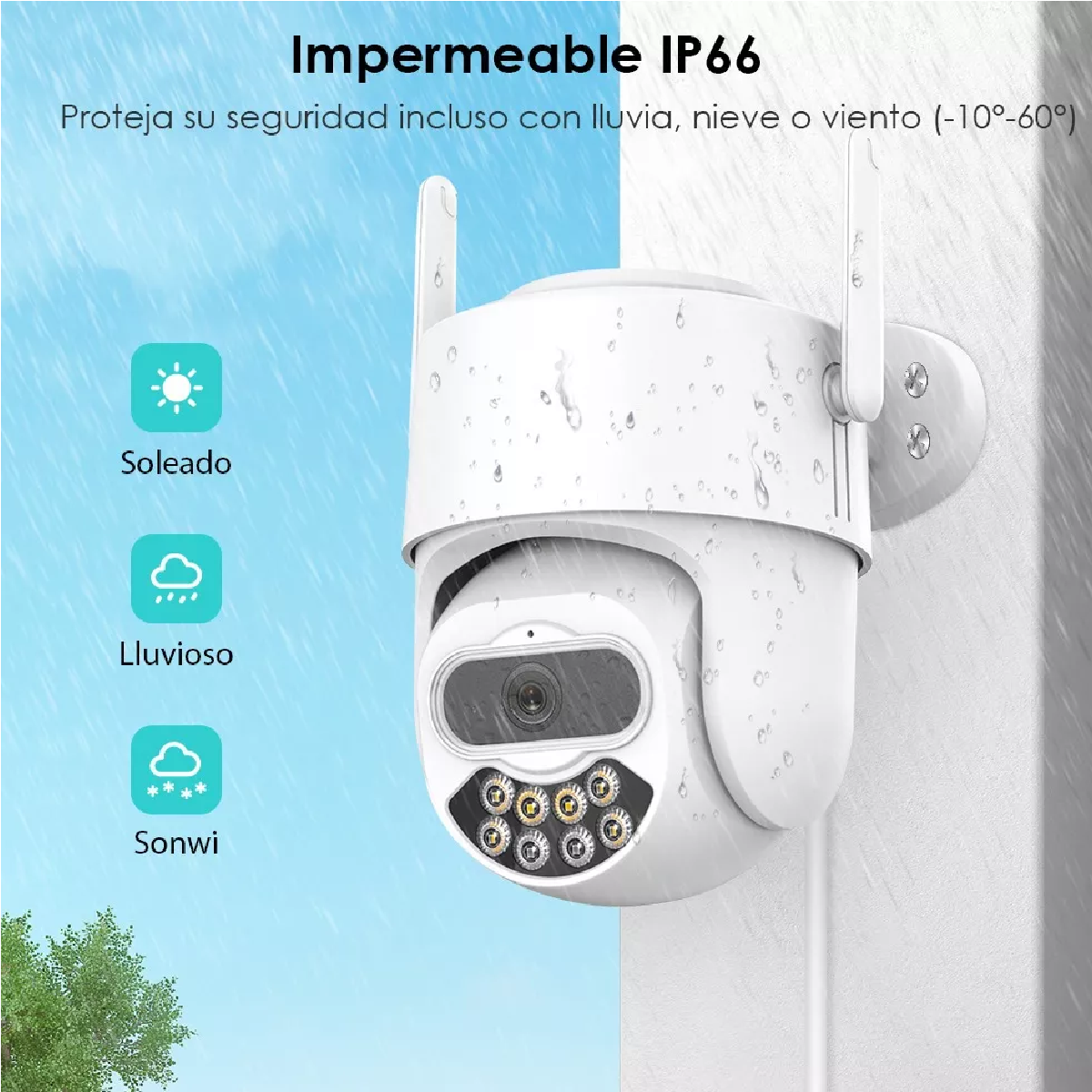 Cámara De Seguridad  Wifi 1080p Hd Con Visión Nocturna