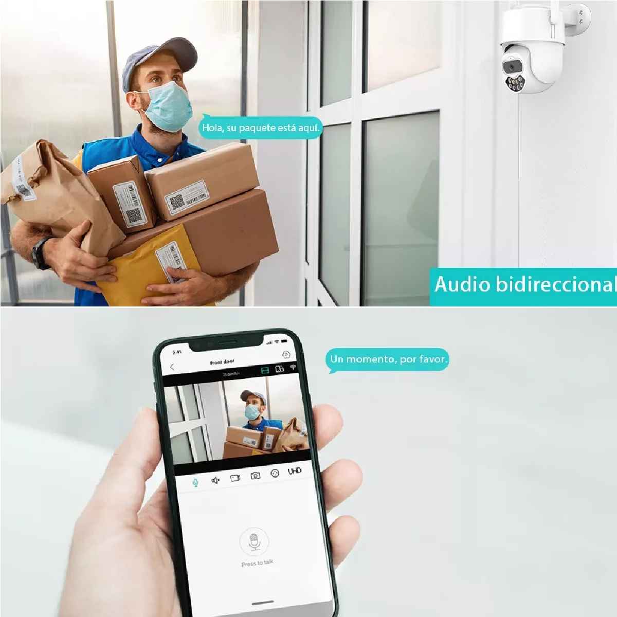 Cámara De Seguridad  Wifi 1080p Hd Con Visión Nocturna