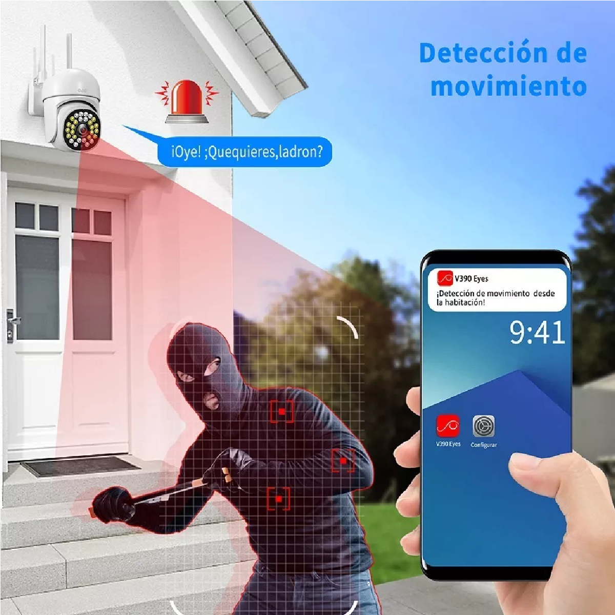 Cámaras De Seguridad 28 Leds Hd Cámara Wifi Exterior 5g