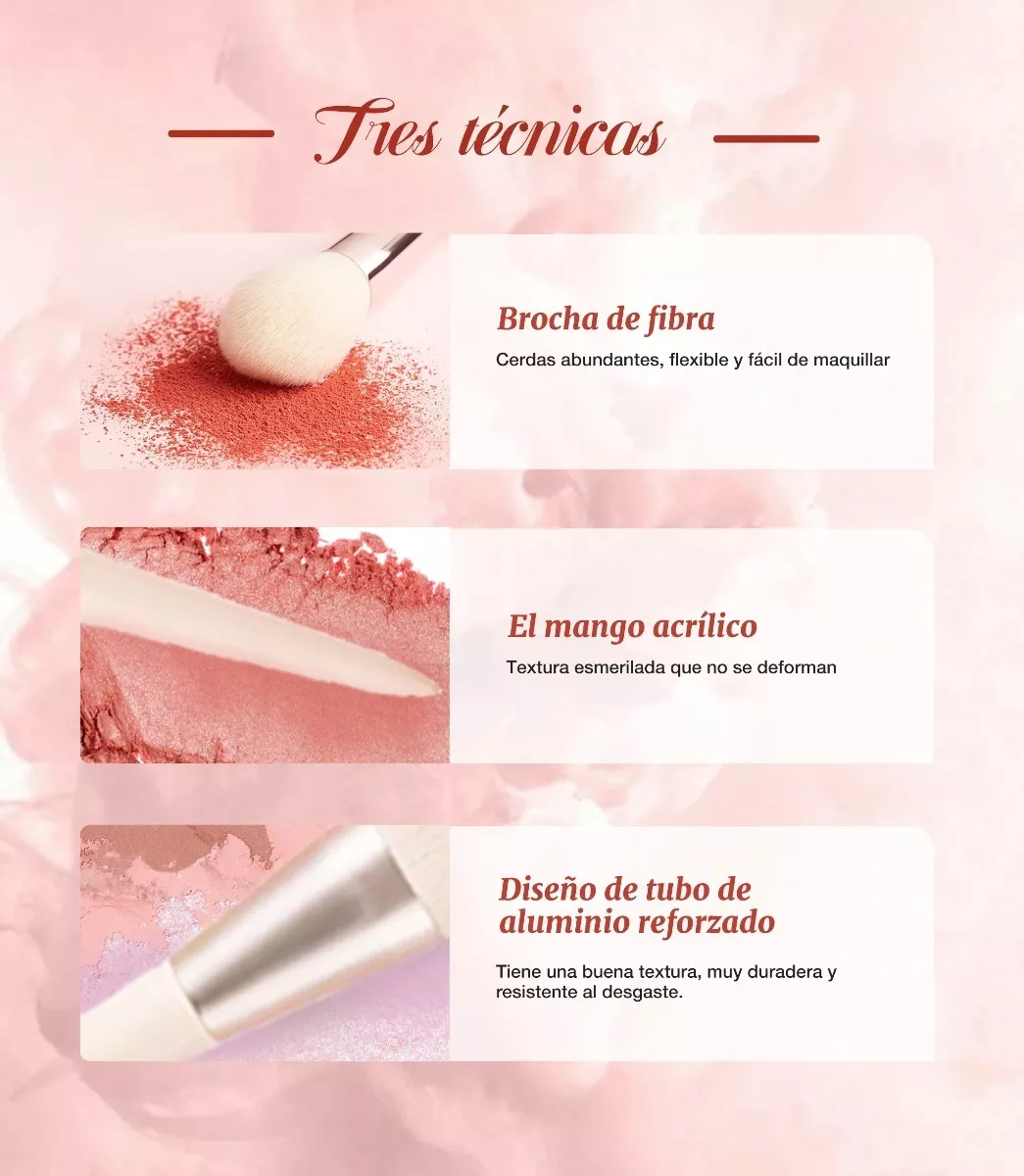 Set De 11 Brochas Para Maquillaje Profesional Beauyork