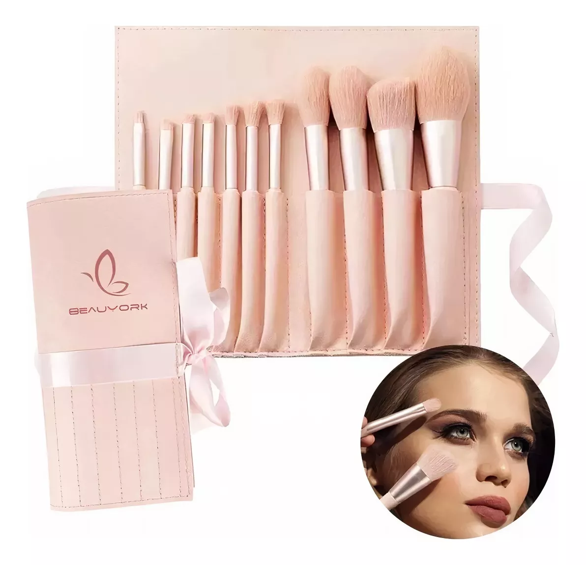 Set De 11 Brochas Para Maquillaje Profesional Beauyork
