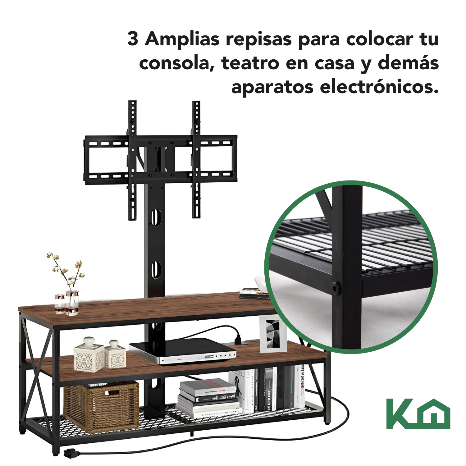 Mueble Para TV De 32 a 65 Pulgadas Modular Entretenimiento 