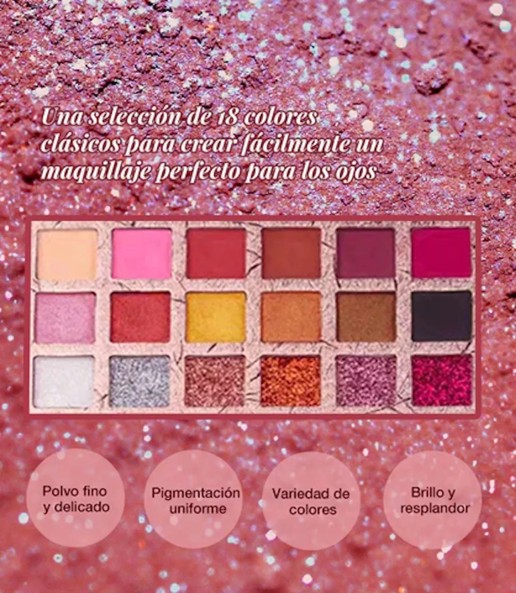 Paleta De Sombras Para Ojos 18 Tonos Neutros Beauyork