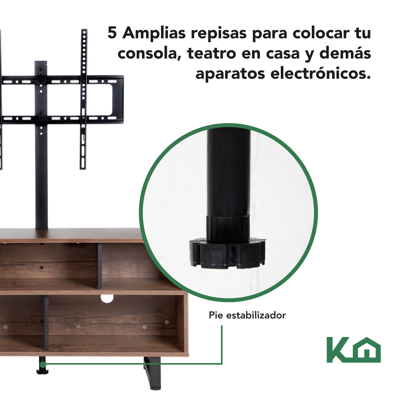 Mueble Modular TV De 32 a 65 Pulgadas Centro Entretenimiento 