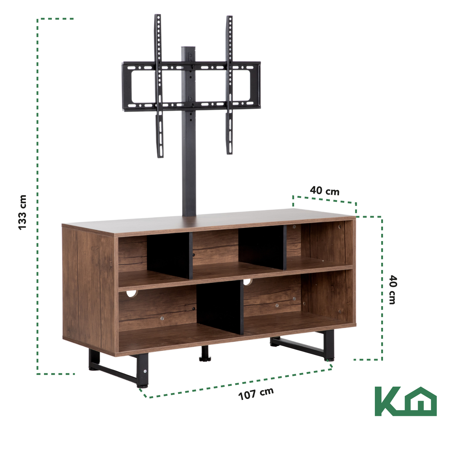 Mueble Modular TV De 32 a 65 Pulgadas Centro Entretenimiento 