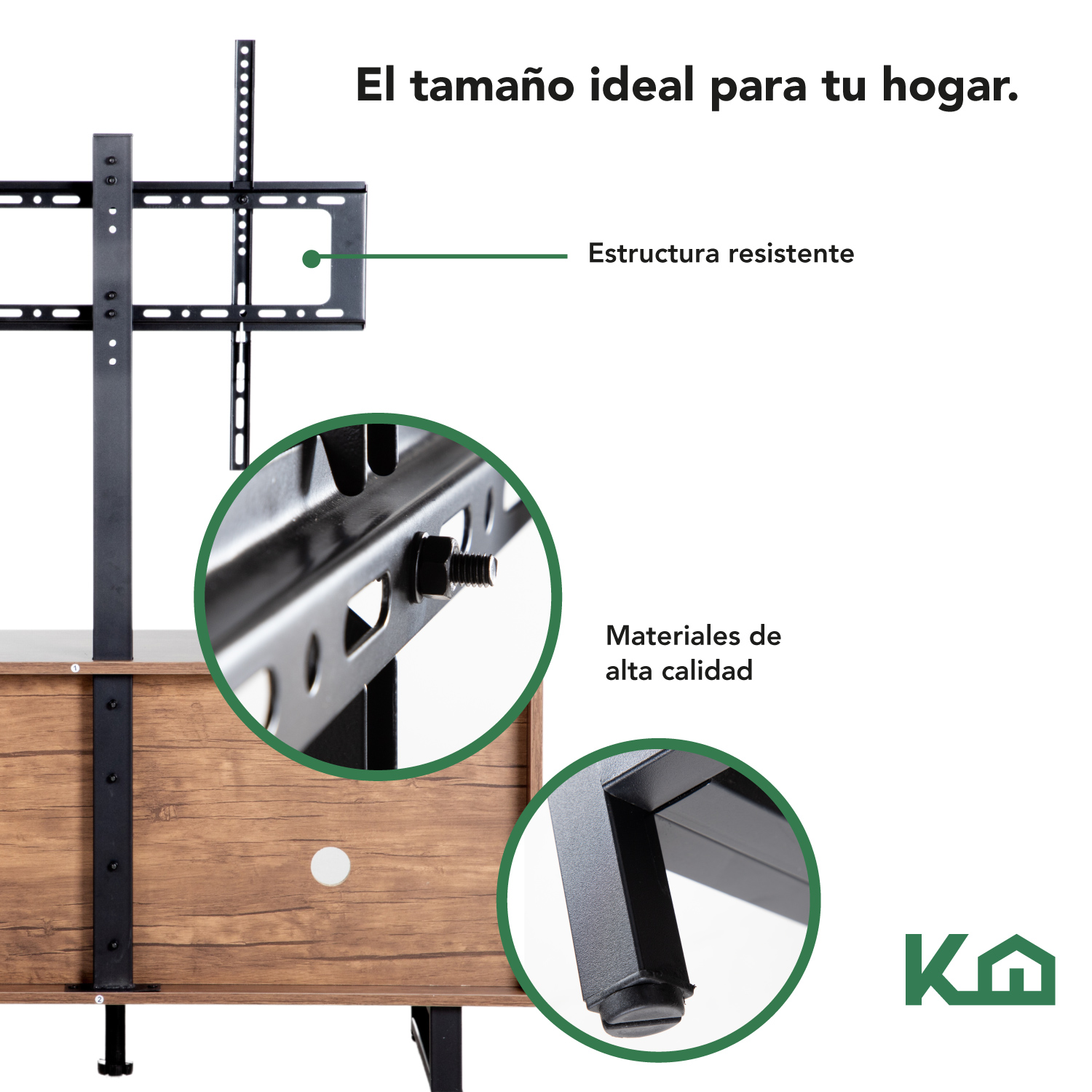 Mueble Modular TV De 32 a 65 Pulgadas Centro Entretenimiento 