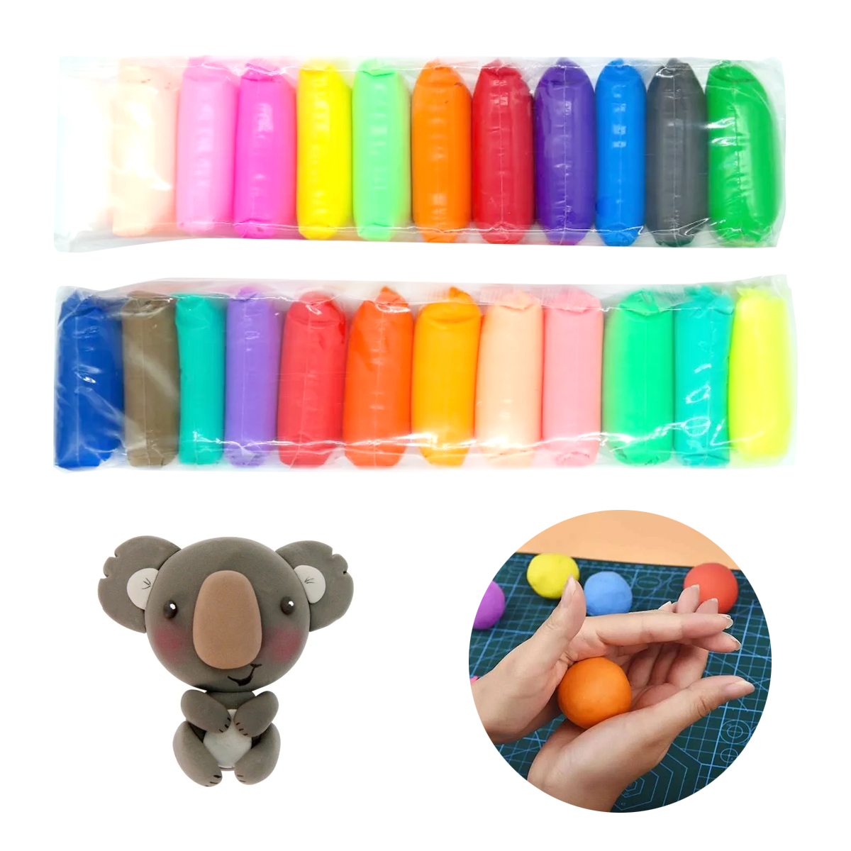 Foamy Moldeable Para Manualidades 24 Pz Plastilina Antiestre