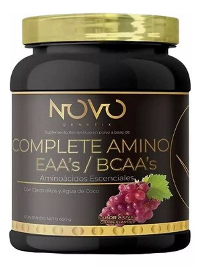Amino Complete Bcaa´s Eaa´s 600g Sabor Uva Novo.