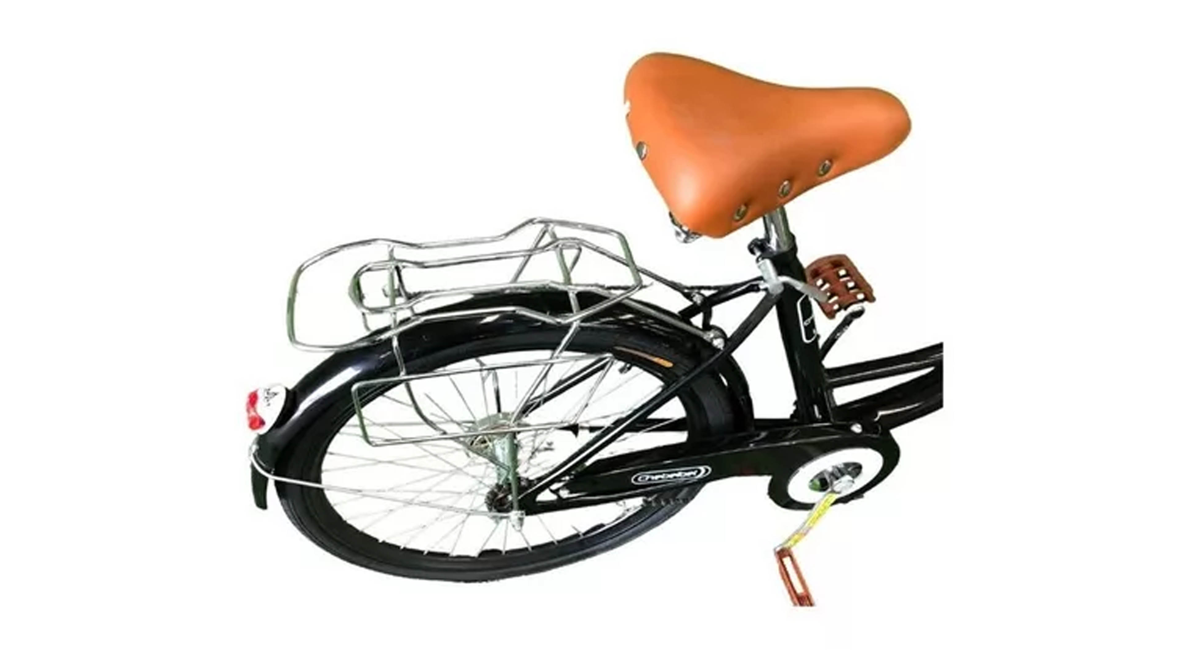 Bicicleta Rodada 24 Paseo Calle Bicicleta Compraymas Negra con Canasta