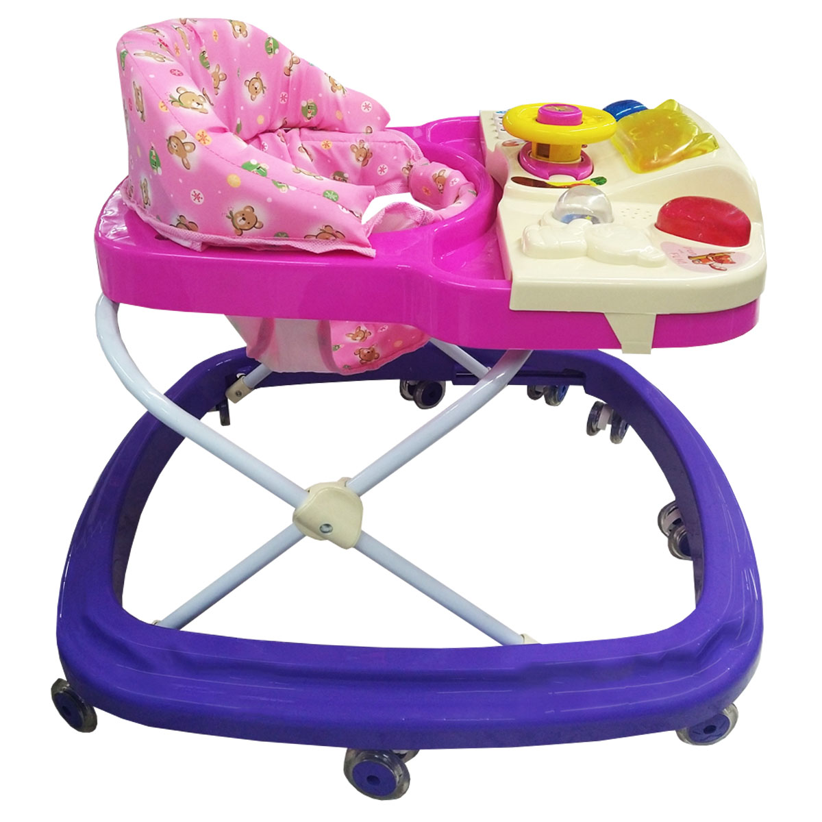 Andadera Semilujo Angelin Tablero Musical Rosa 111-R