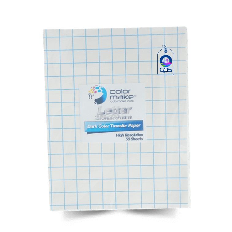 Papel transfer para colores oscuros (100 hojas).