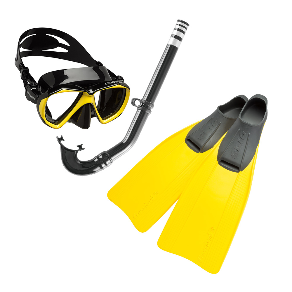 Set CRESSI Clio/Ranger/Gringo Amarillo Snorkeling
