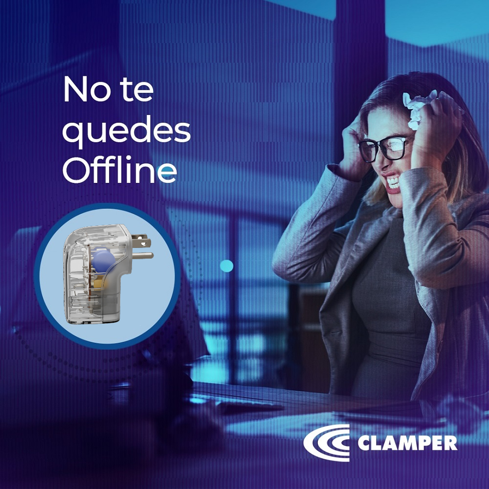 Supresor Picos Eléctricos Protector Rayo Iclamper Pocket Fit Transparente