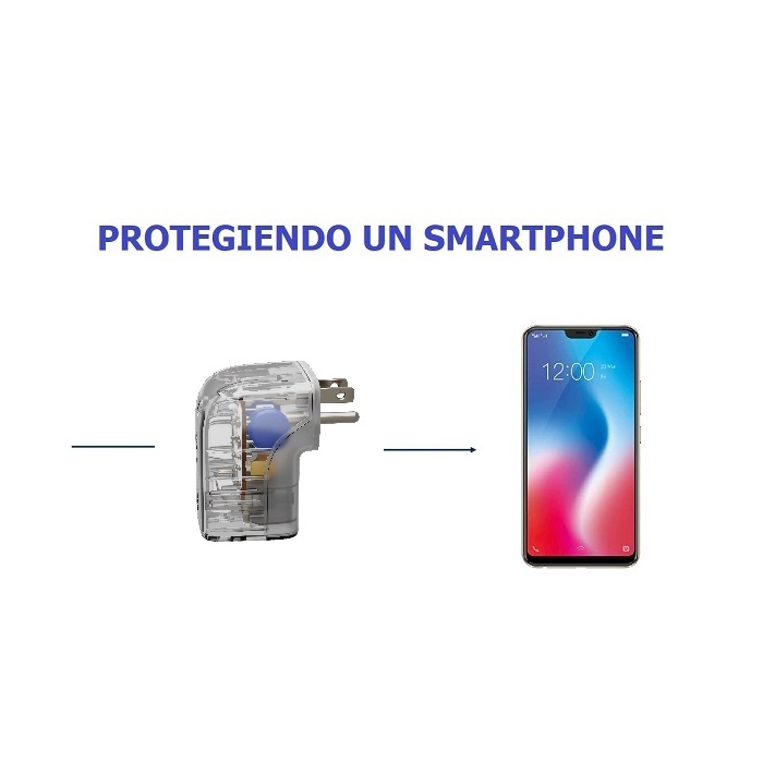 Supresor Picos Eléctricos Protector Rayo Iclamper Pocket Fit Transparente