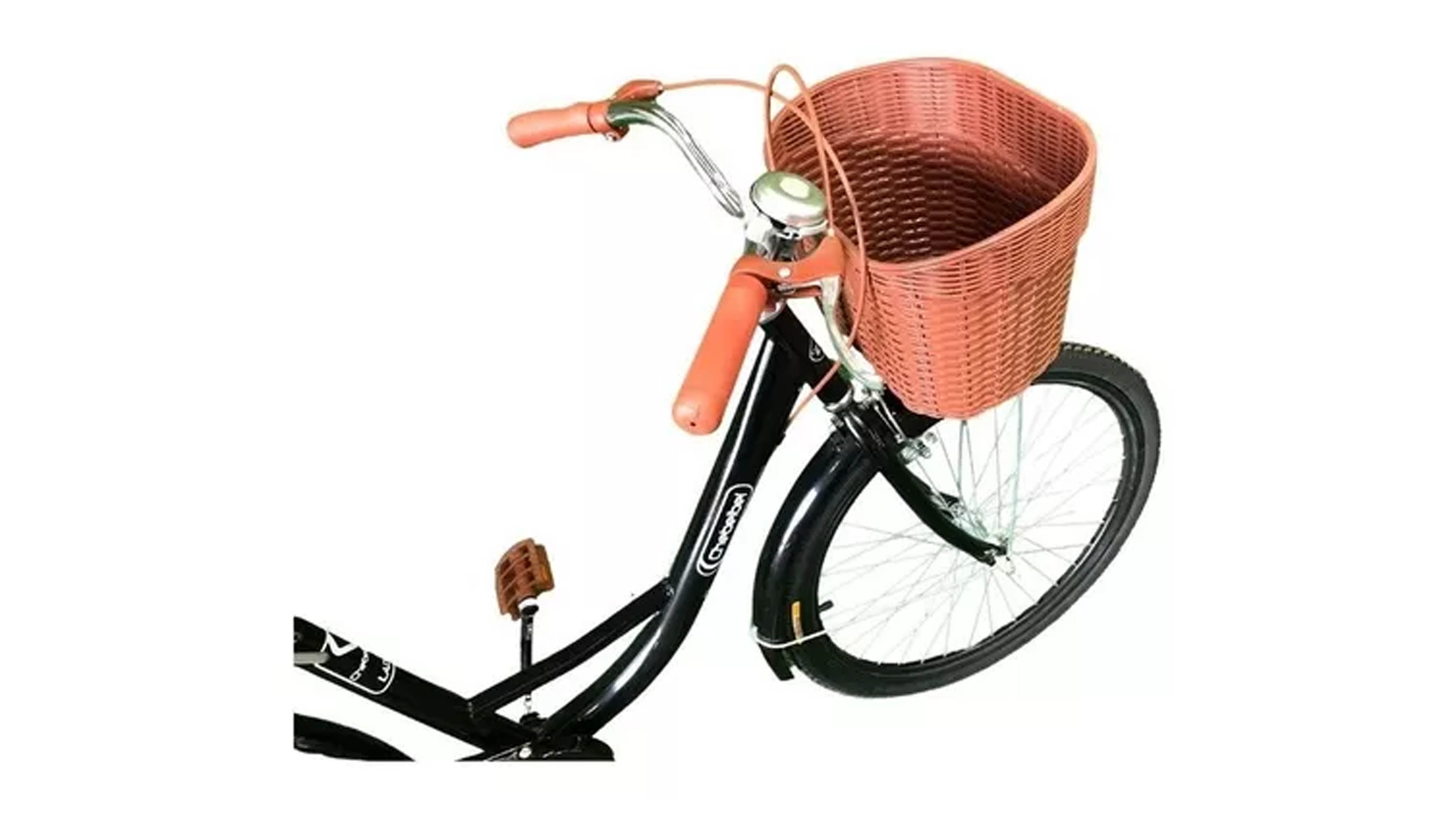 Bicicleta Rodada 26 Paseo Calle Bicicleta Compraymas Negra con Canasta