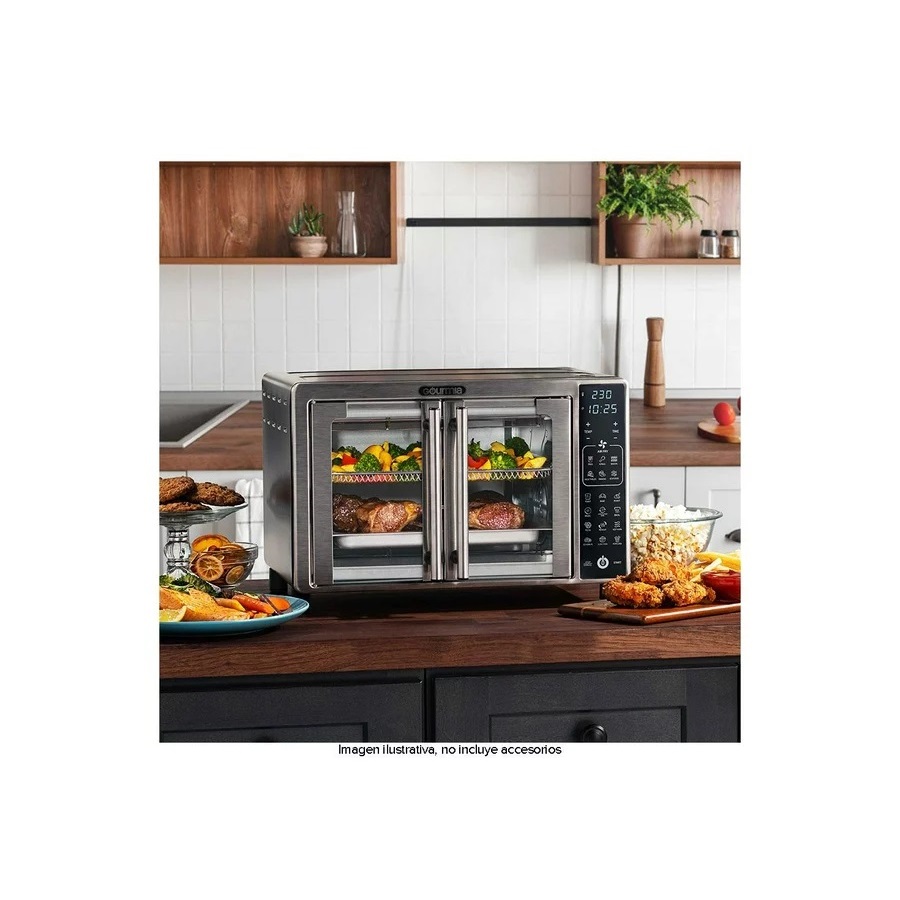 Horno Digital con Freidora de Aire Gourmia 24 litros Acero Inoxidable