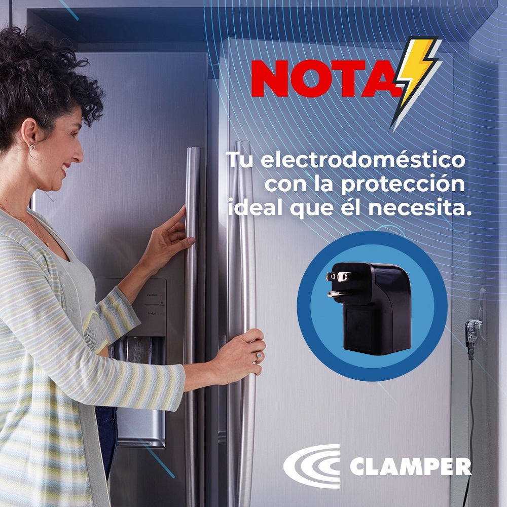 Supresor Picos Eléctricos Protector Rayo Iclamper Pocket Fit Negro