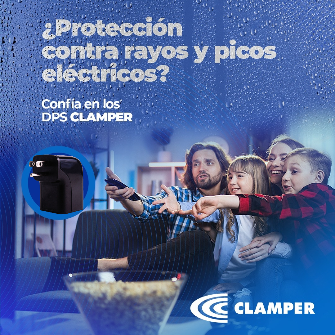 Supresor Picos Eléctricos Protector Rayo Iclamper Pocket Fit Negro