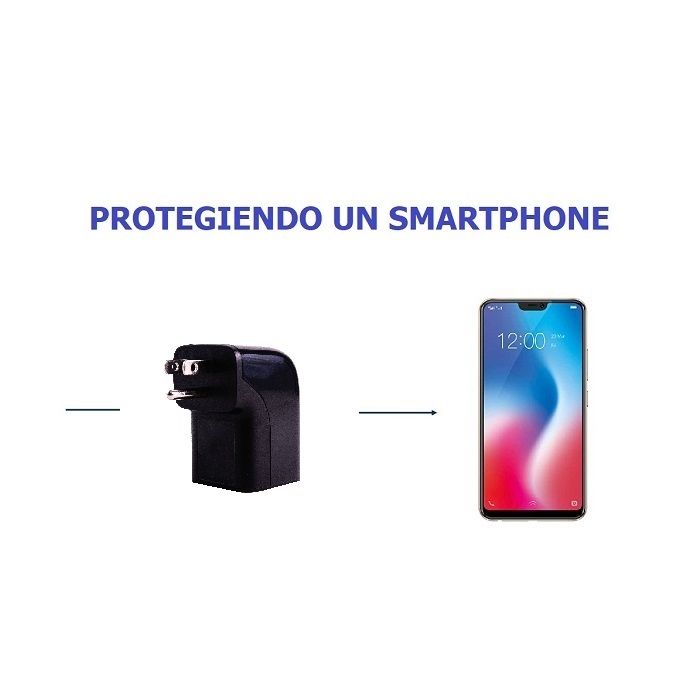 Supresor Picos Eléctricos Protector Rayo Iclamper Pocket Fit Negro