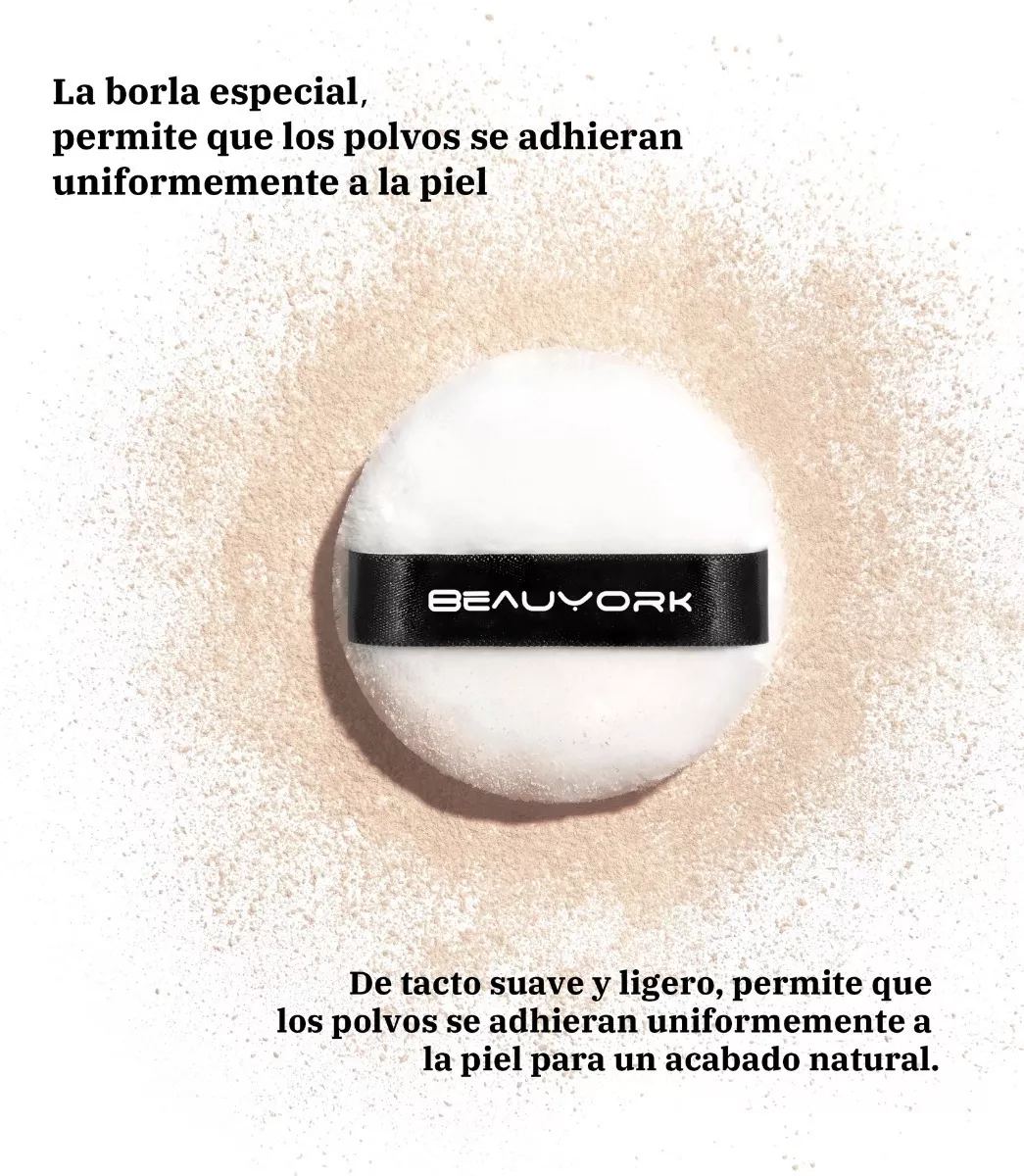 Polvo Fijador Traslúcido 4 En 1 Con Acabado Natural Beauyork