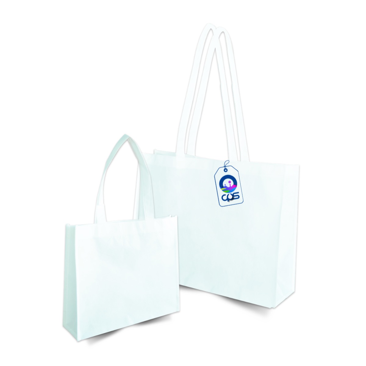 Bolsa ecológica grande para sublimar, 45x35cm (50 piezas).