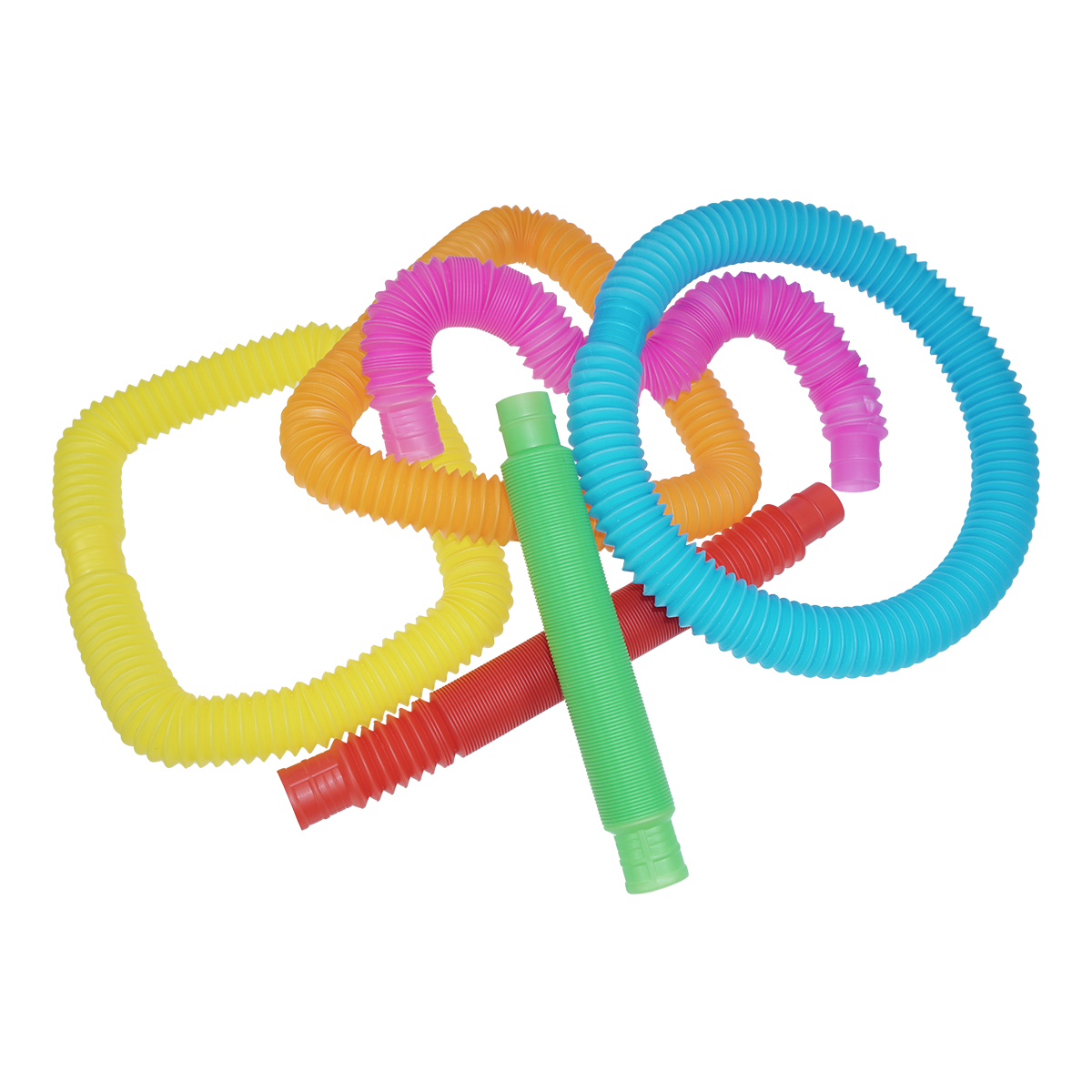 Tubo Pop It Plegable Antiestrés Sensorial Estirable 30pzs 