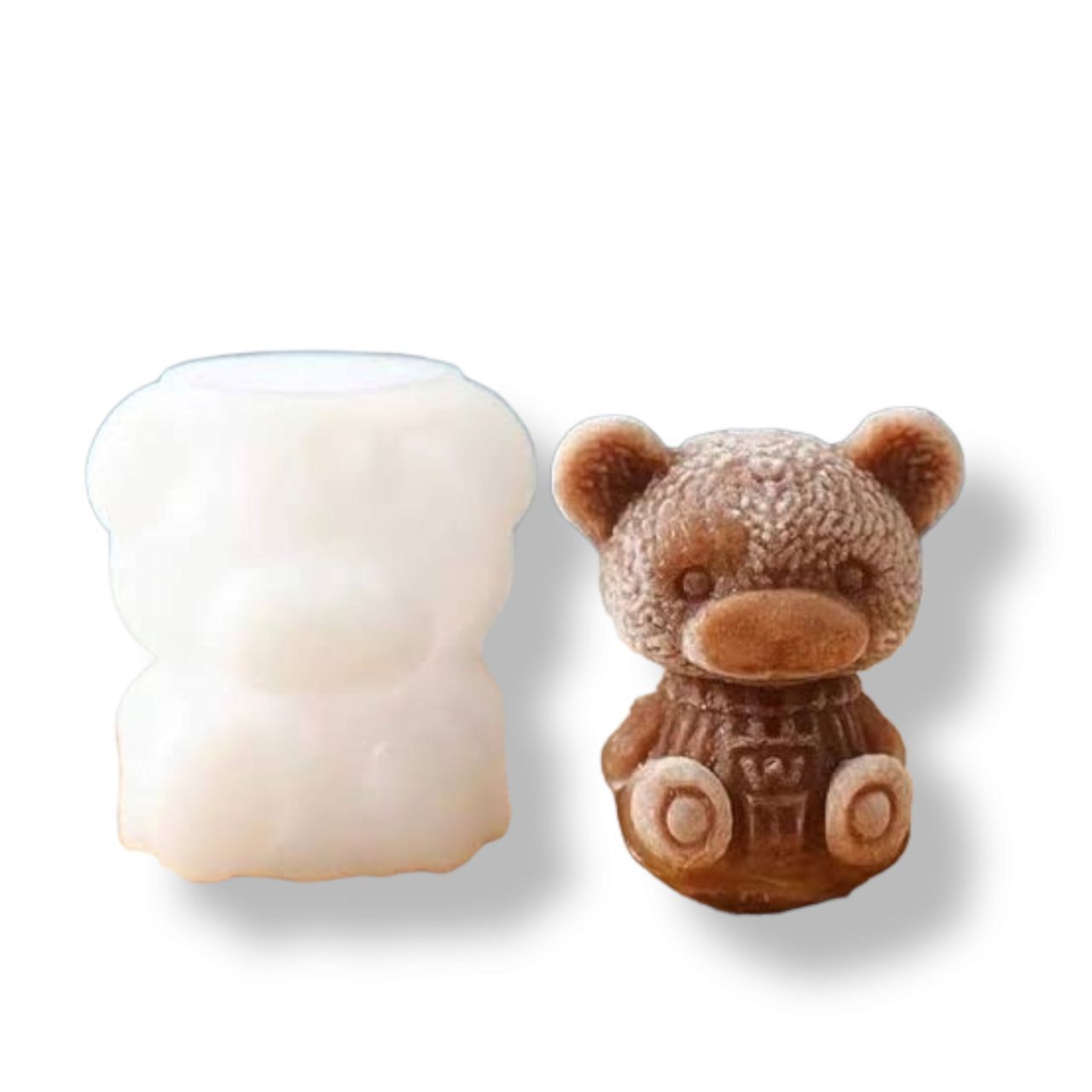 Molde Para Hielo en Forma de Osito Silicón